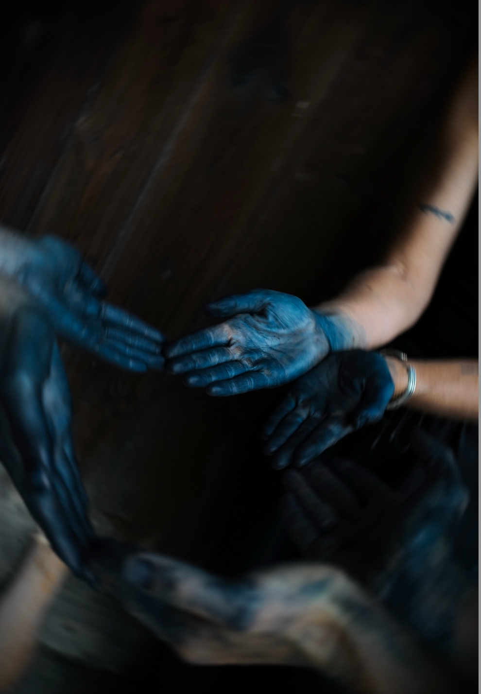 HUADIE 化蝶 Indigo Qigong top